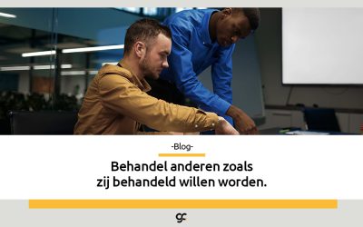 Behandel anderen zoals zij behandeld willen worden